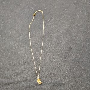 14K Gold Necklace with Rose Shaped Pendant